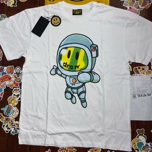 drew house cosmo drew ss astronaut tee - Large  + FREE Drew stickers